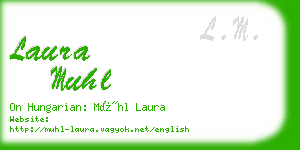 laura muhl business card